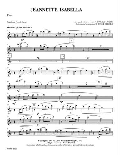 Jeannette, Isabella: Flute