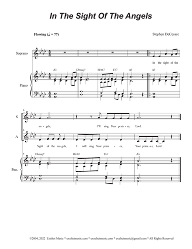 In The Sight Of The Angels (2-part choir - (SA)