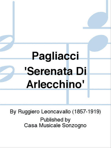 Pagliacci 'Serenata Di Arlecchino'