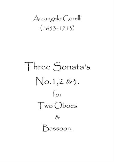 Three Sonatas No.1,2 & 3