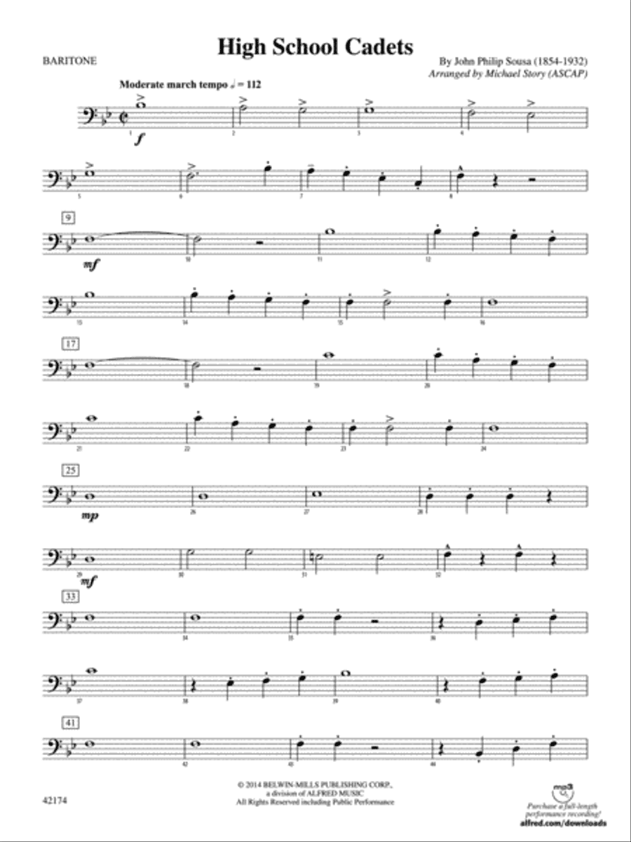 High School Cadets: Baritone B.C.