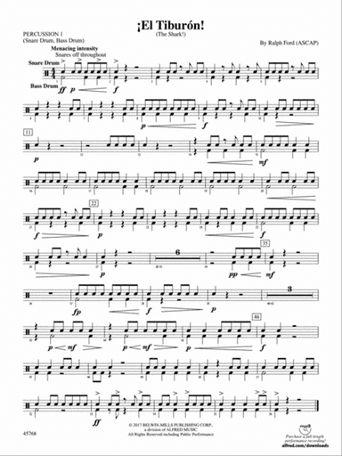 ¡El Tiburón!: 1st Percussion