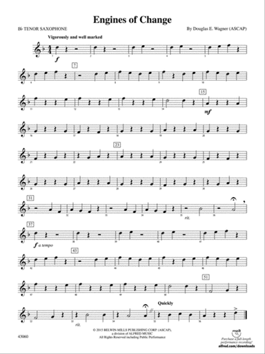 Engines of Change: B-flat Tenor Saxophone