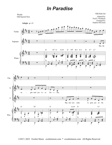 In Paradise (2-part choir - (Soprano and Tenor)