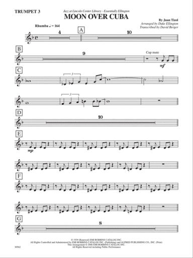 Moon over Cuba: 3rd B-flat Trumpet