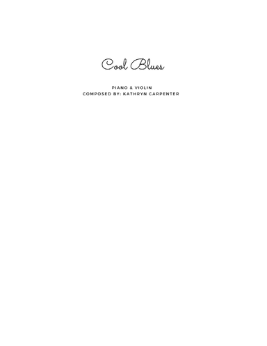 Cool Blues (Piano & Violin)