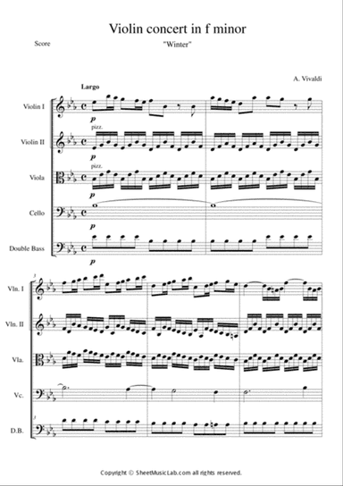The Four Seasons - Winter 2nd Movement