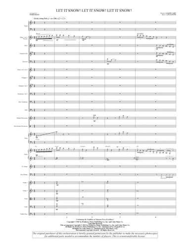 Let It Snow! Let It Snow! Let It Snow! (arr. Mark Hayes) - Full Score