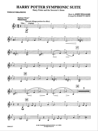 Harry Potter Symphonic Suite: Timpani