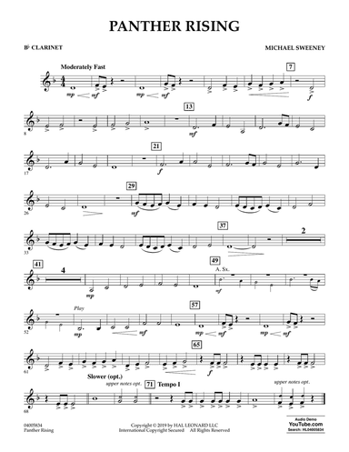 Panther Rising - Bb Clarinet