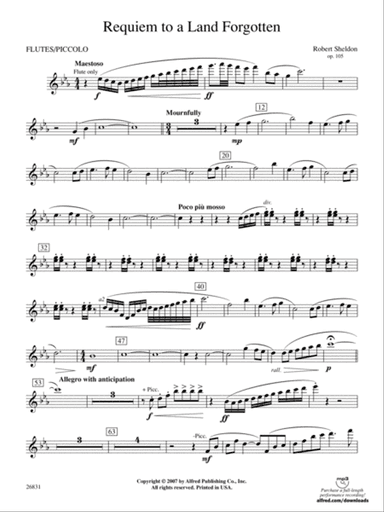 Requiem to a Land Forgotten: Flute