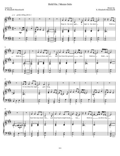 Hold On / Mezzo Solo