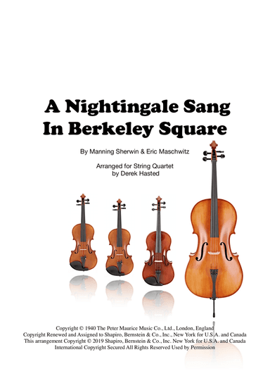 A Nightingale Sang In Berkeley Square