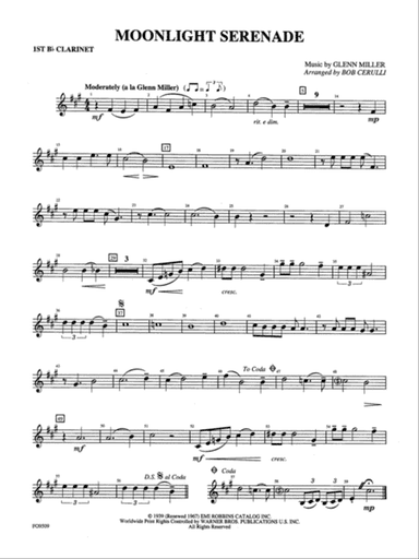 Moonlight Serenade: 1st B-flat Clarinet