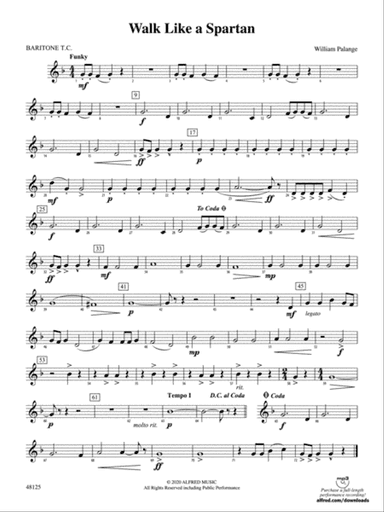Walk Like a Spartan: Baritone T.C.