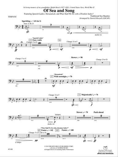 Of Sea and Song: Timpani