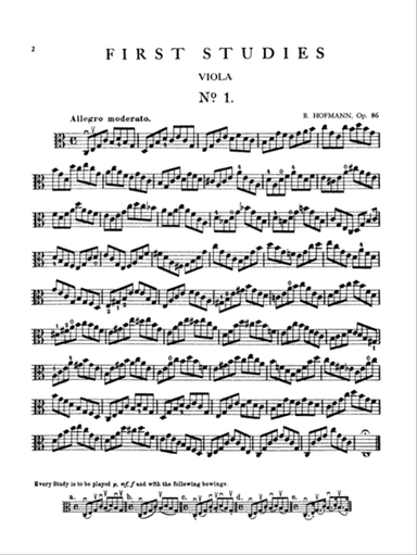 Hofmann: First Studies, Op. 86