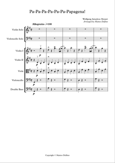 Pa-Pa-Pa-Pa-Pa-Pa-Papagena! (String Orchestra)