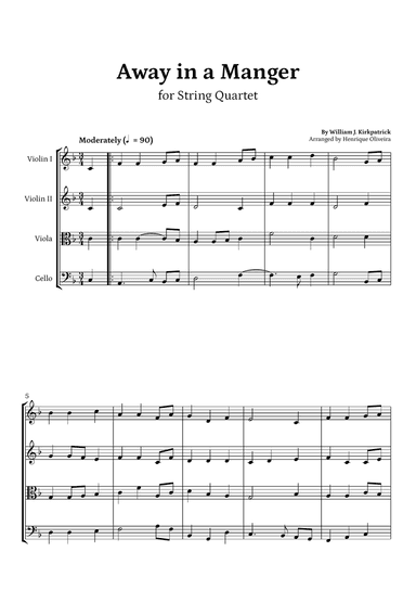 Away in a Manger (String Quartet)