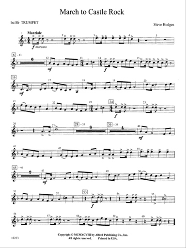 March to Castle Rock: 1st B-flat Trumpet