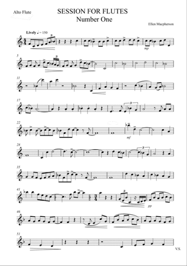 Session for Flutes - Alto Flute Part