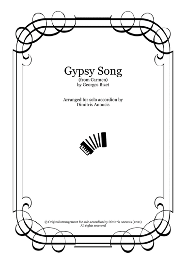 Gypsy Song from Carmen - Amazing solo accordion arrangement
