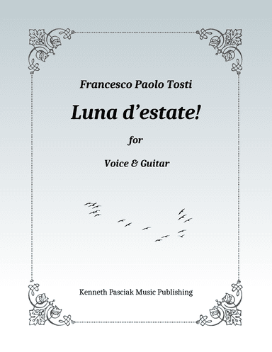 Luna d'estate (for Voice and Guitar)