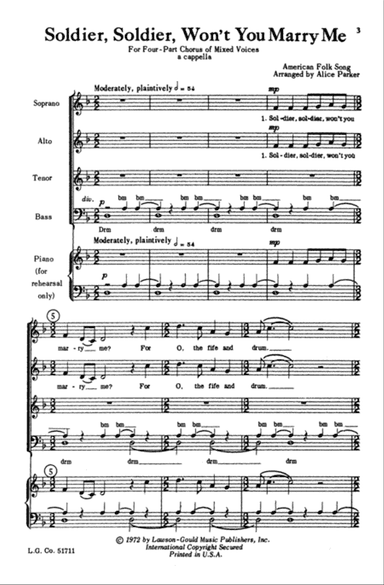 Soldier, Soldier, Won't You Marry Me?