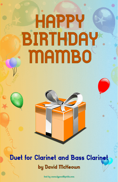 Happy Birthday Mambo, for Clarinet and Bass Clarinet Duet