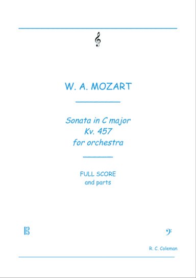 Mozart Sonata kv. 457 for Orchestra