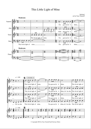 This little light of mine (SATB)