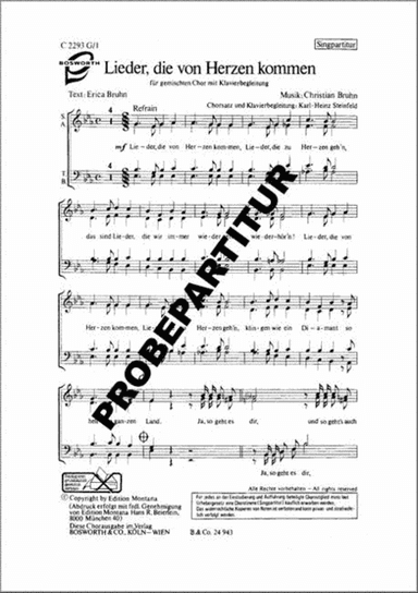 Lieder, die von Herzen kommen