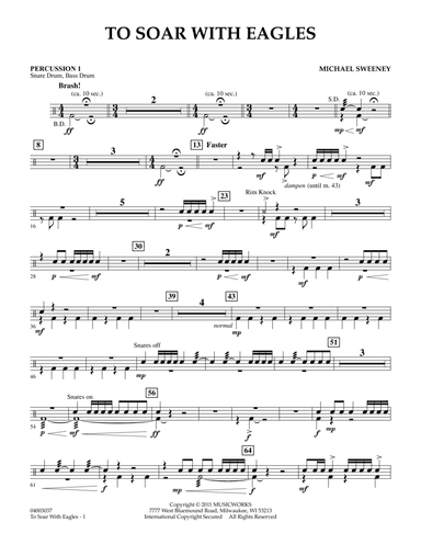 To Soar With Eagles - Percussion 1