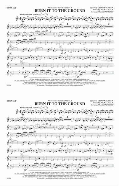 Burn It to the Ground: 1st F Horn