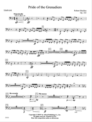 Pride of the Grenadiers: Timpani