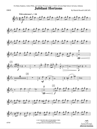 Jubilant Horizons: Oboe