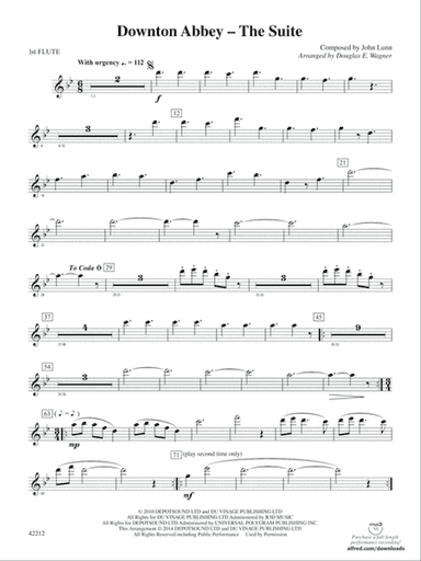 Downton Abbey -- The Suite: Flute