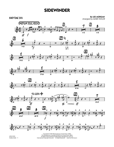 Sidewinder - Baritone Sax