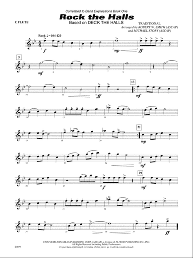 Rock the Halls (Based on "Deck the Halls"): Flute