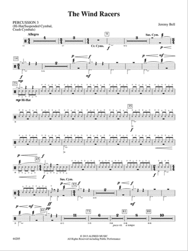 The Wind Racers: 3rd Percussion