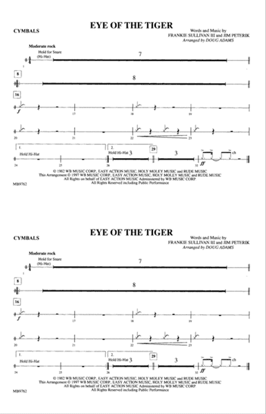 Eye of the Tiger: Cymbals