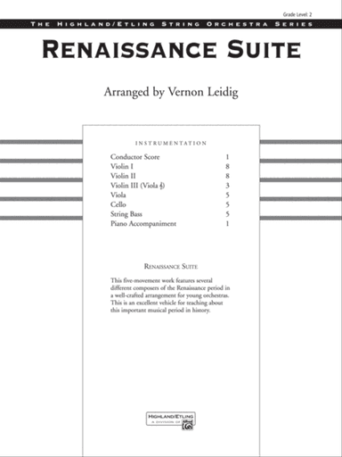 Renaissance Suite: Score