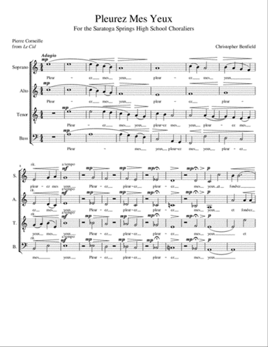 Pleurez Mes Yeux