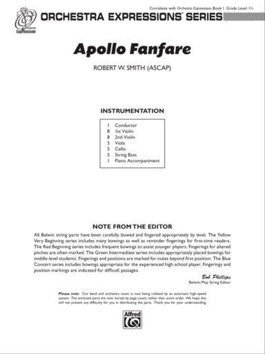 Apollo Fanfare: Score