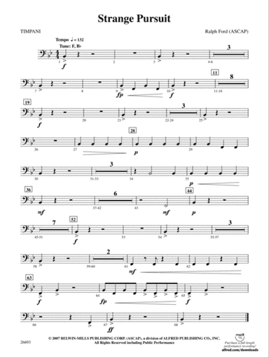 Strange Pursuit: Timpani