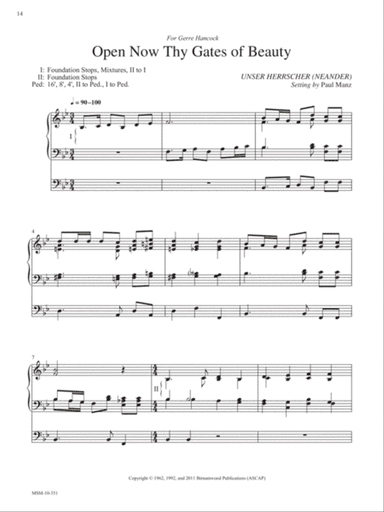 Open Now Thy gates of Beauty (Downloadable)