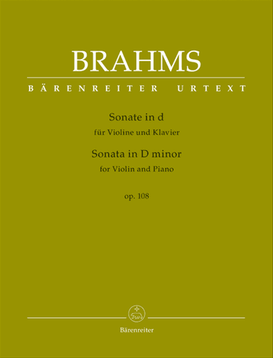 Sonata for Violin and Piano D minor op. 108