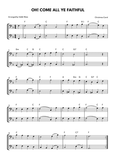 O Come, All Ye Faithful (Adeste Fideles) - Bassoon Duet