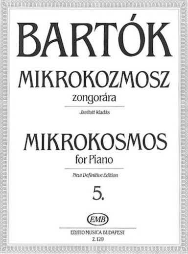 Mikrokosmos For Piano Volume 5