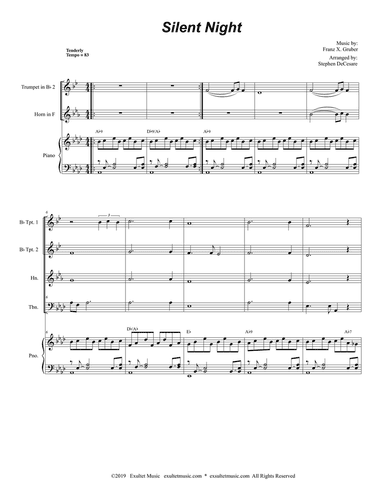Silent Night (Brass Quartet and Piano)